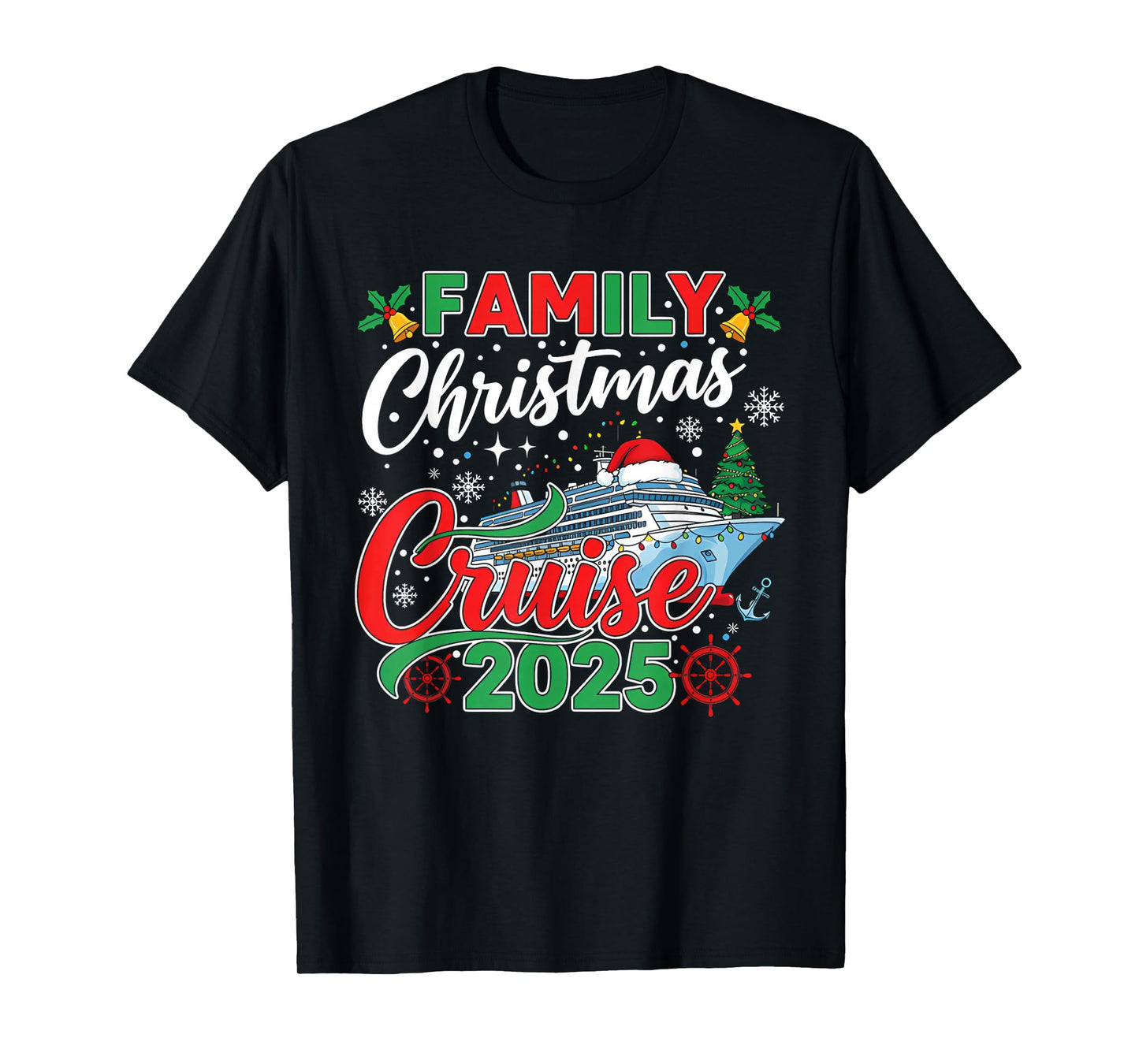 Family Christmas Cruise 2025 Matching Family Cruise Xmas T-Shirt