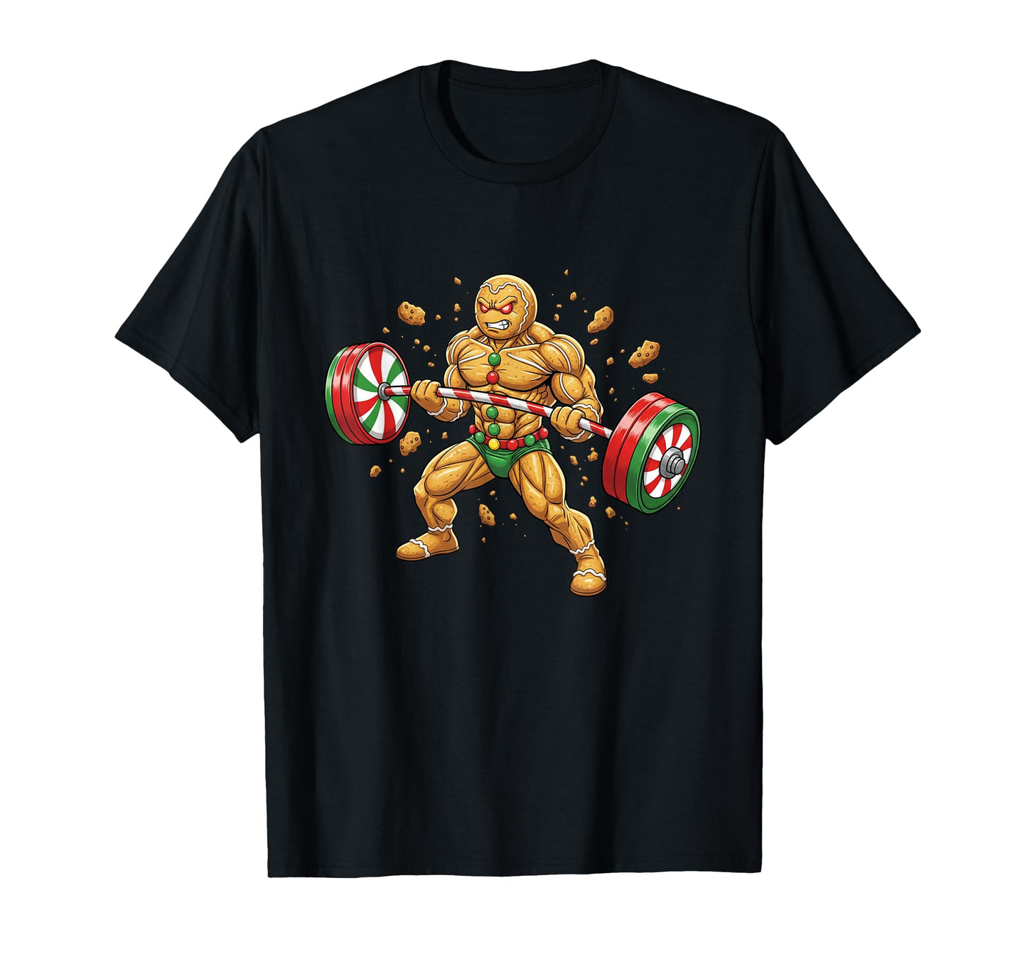 Christmas Gym Gingerbread Gingershred Xmas Workout Men Women T-Shirt
