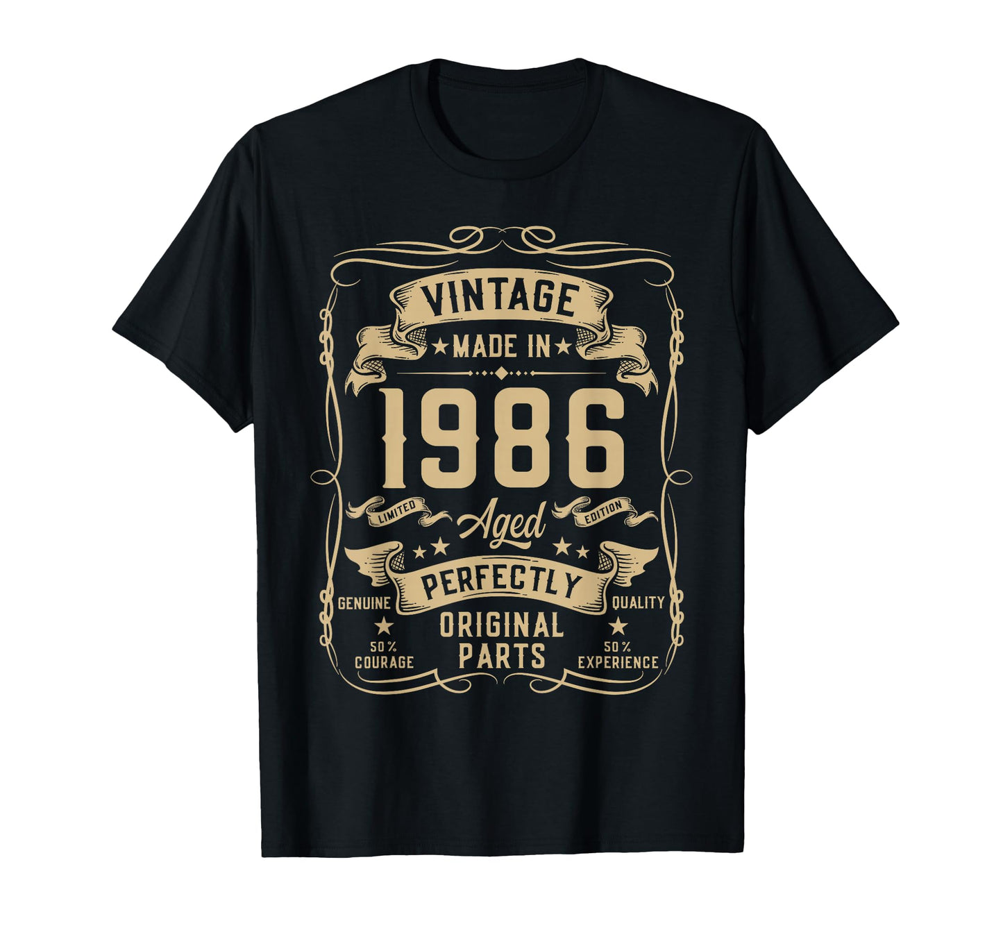 Vintage 1986 40yr 40th Birthday Gifts for Men 40 Years Old T-Shirt