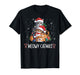 Meowy Catmas Cat Christmas Tree Xmas Funny Santa Women Girls T-Shirt