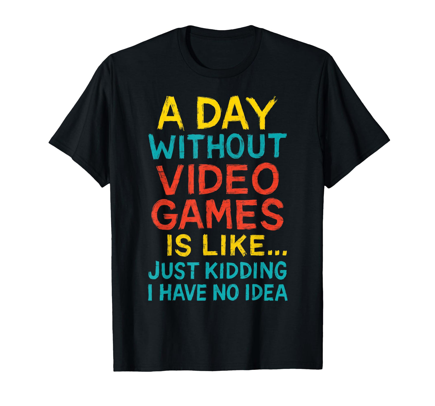 Funny Gamer Graphic Tee Men Boys Teens Video Gaming T-Shirt