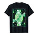 Queen of Ireland Shamrocks Patricks Day Beer Drinking Card T-Shirt