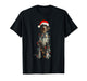 Funny German Wirehaired Pointer Christmas Graphic Dog Lights T-Shirt