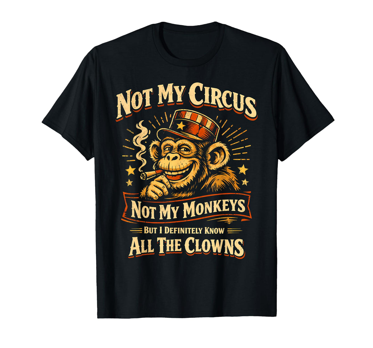 Not My Circus Not My Monkeys But I Know All The Clowns Funny T-Shirt