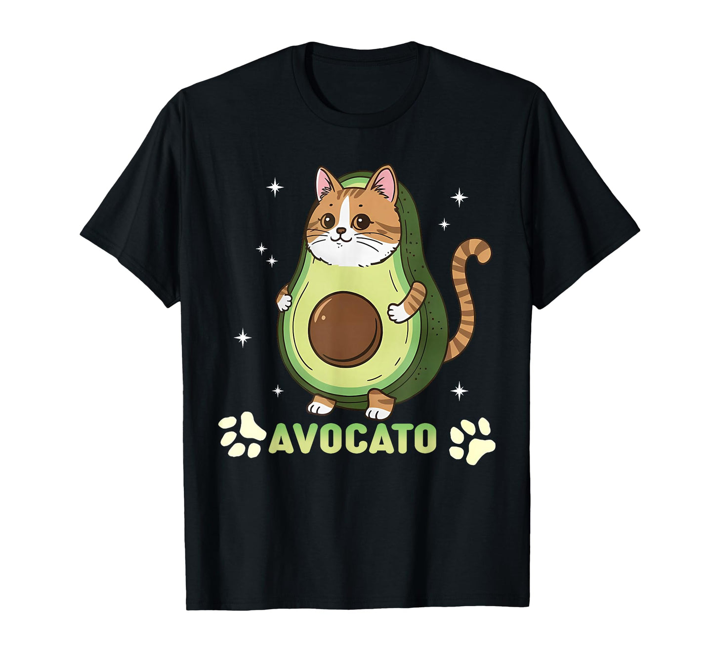 Avocato Funny Tabby Cat Avocado Vegan and Cat Owner Kitten T-Shirt