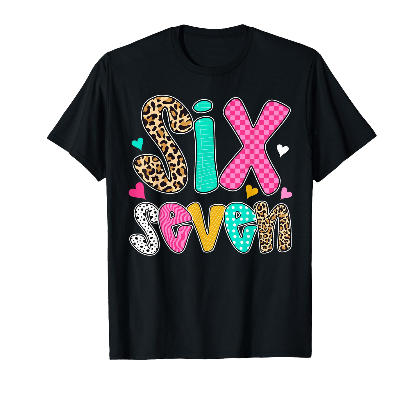 Funny Six Seven 6 7 Meme Teacher Design for Men Women Girls T-Shirt