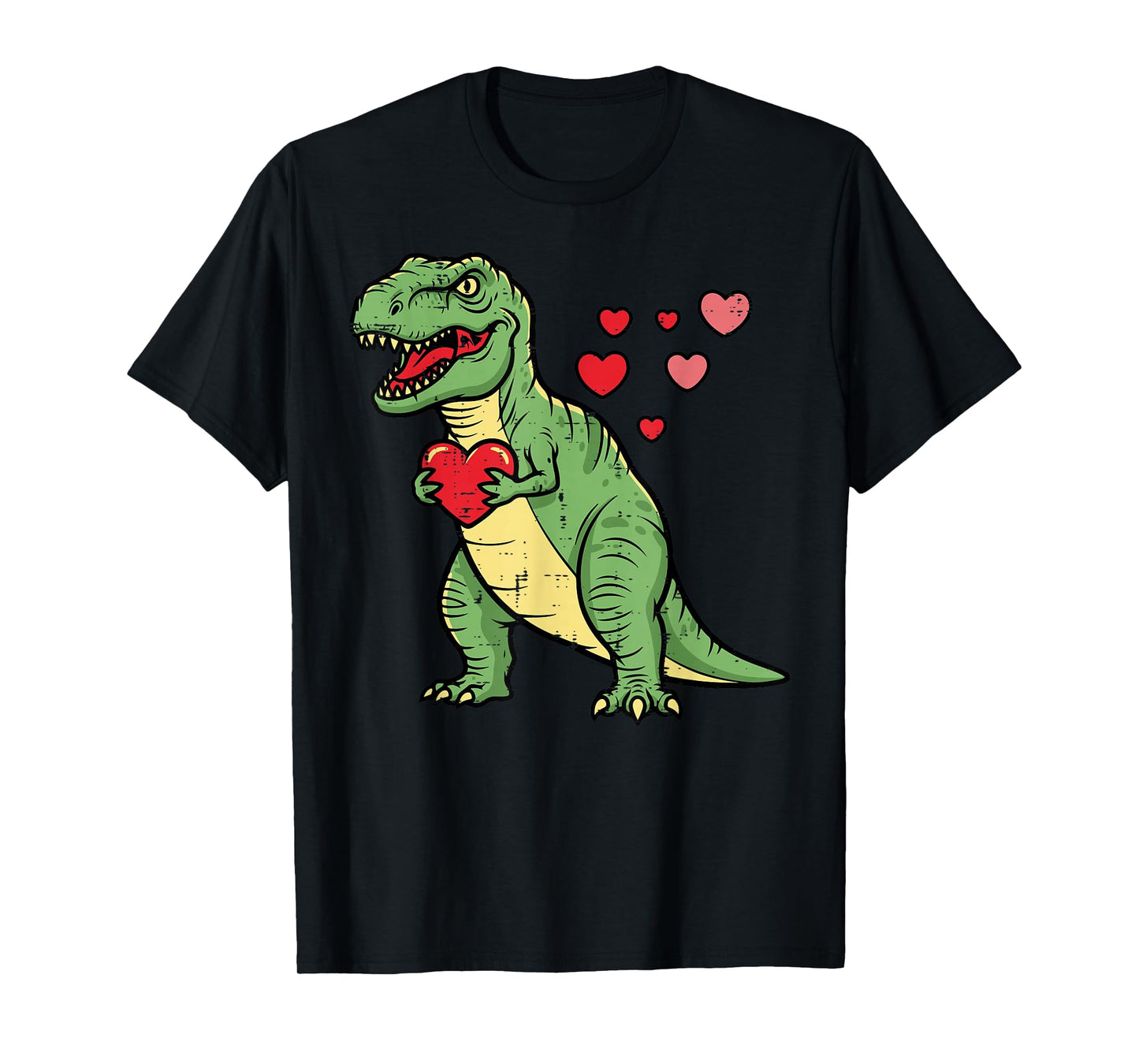 Valentines Day Dino Heart Funny Love Trex Boys Kids Toddler T-Shirt