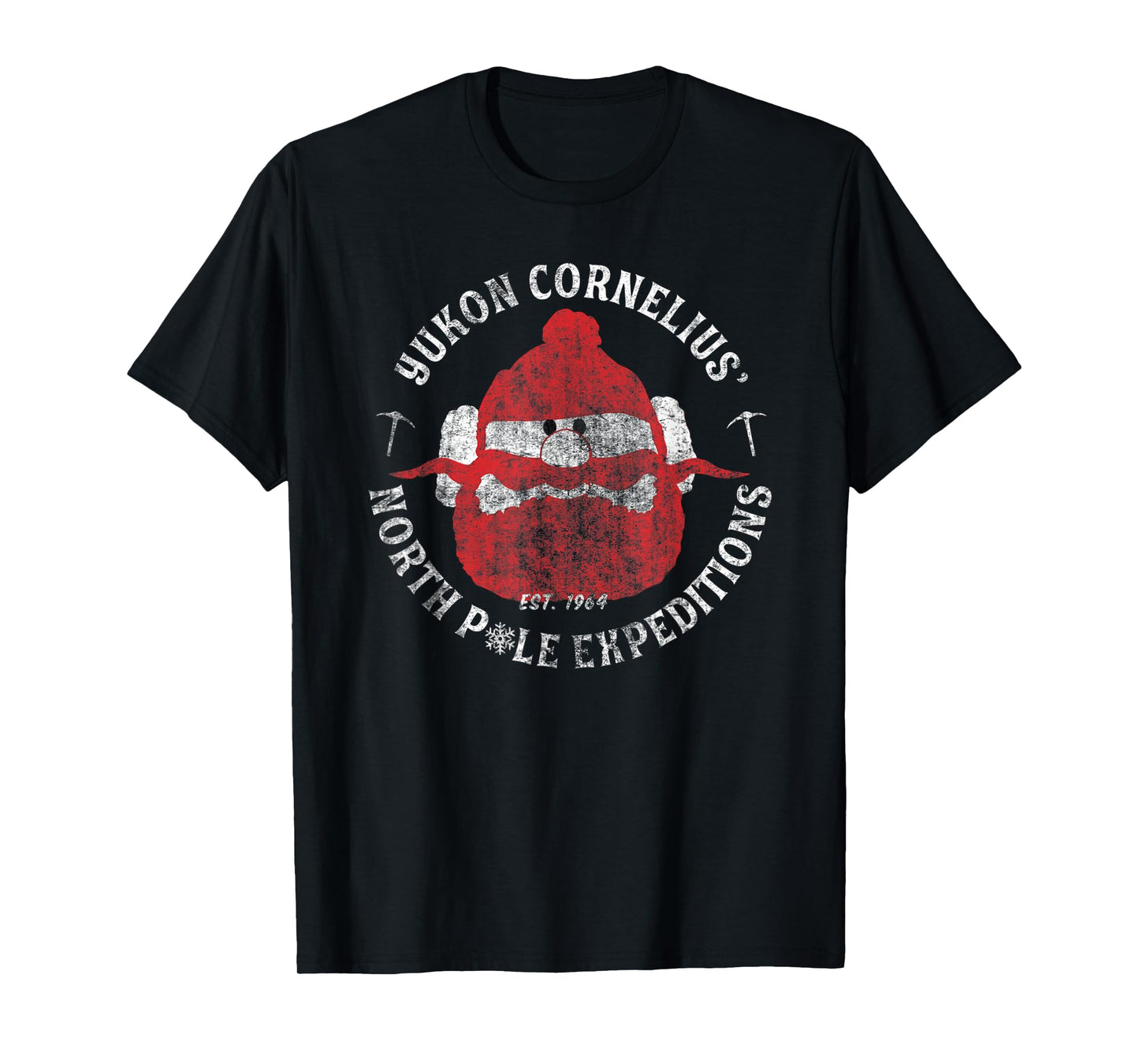 Christmas Explorer Vintage Throwback Cartoon T-Shirt