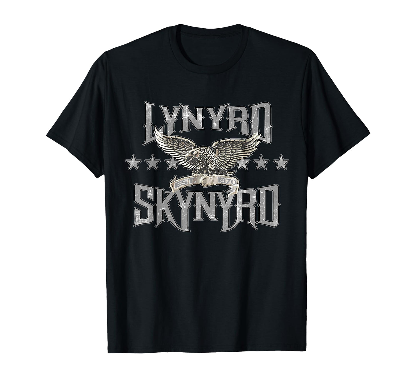 Lynyrd Skynyrd Est 1970 Eagle Retro Rock Band Biker Festival T-Shirt