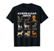 Australian Dog Breeds Chart Kelpie Cattle Dog Shepherd T-Shirt