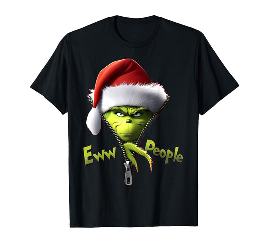 Eww, People Santa Hat Funny Christmas Mens Womens Kids T-Shirt