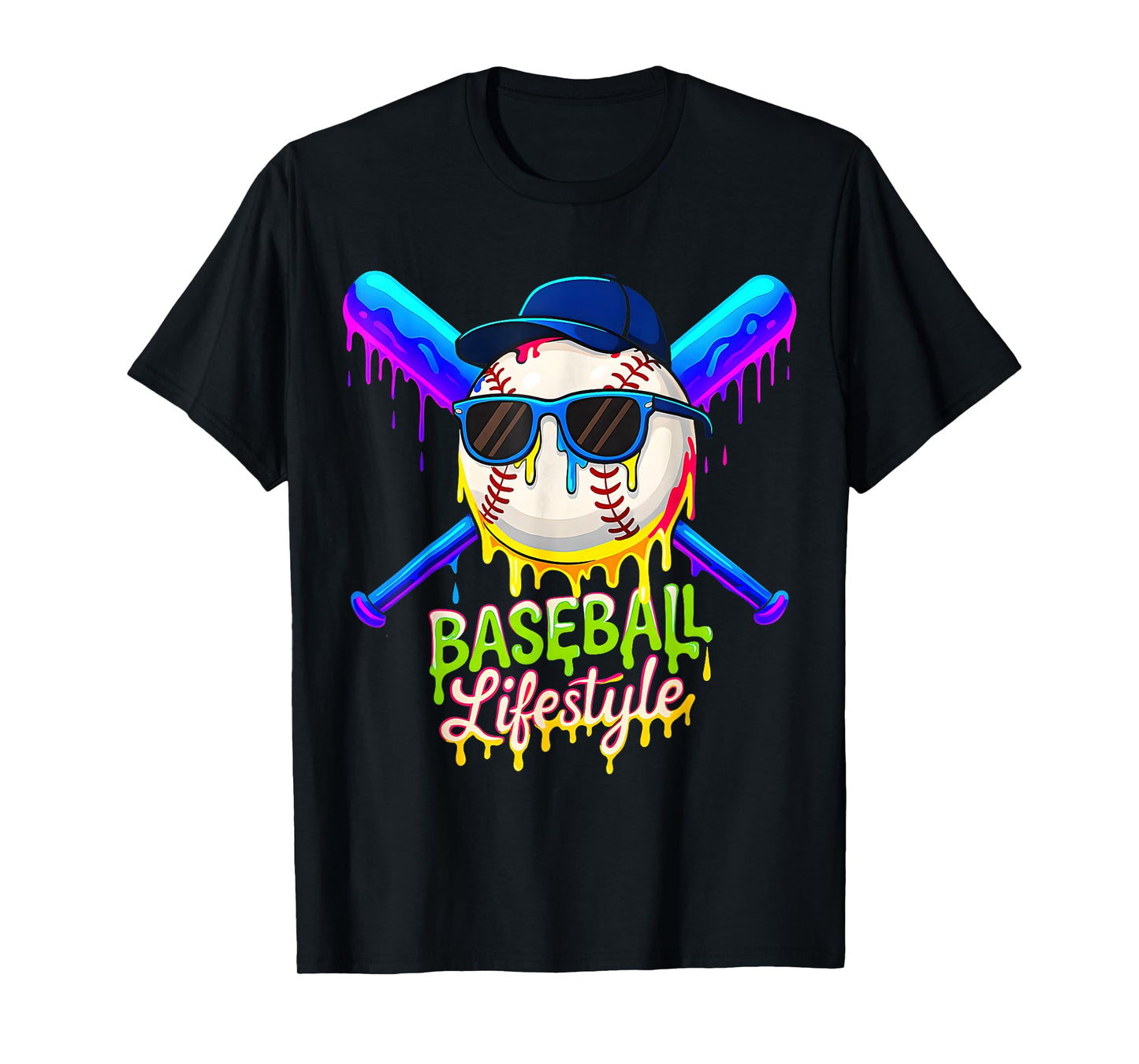 Baseball Life Style 101 Apparel Youth Drip Baseball Boys Kid T-Shirt