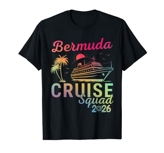 Bermuda Cruise Family 2026 Squad Vacation Matching Family T-Shirt