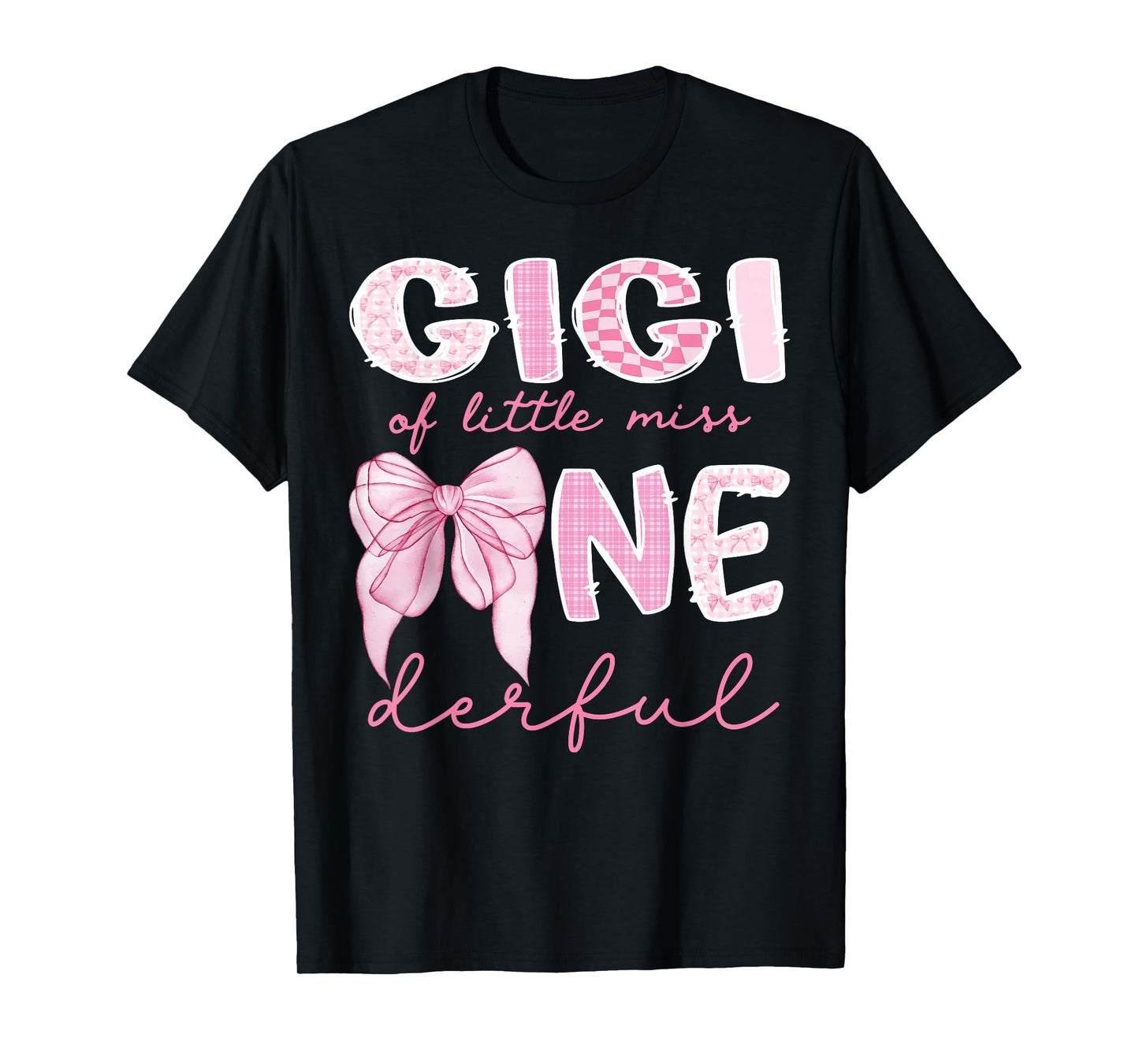 Gigi of Little Miss Onederful First Birthday Girl Bow T-Shirt