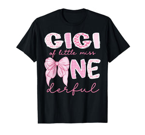 Gigi of Little Miss Onederful First Birthday Girl Bow T-Shirt