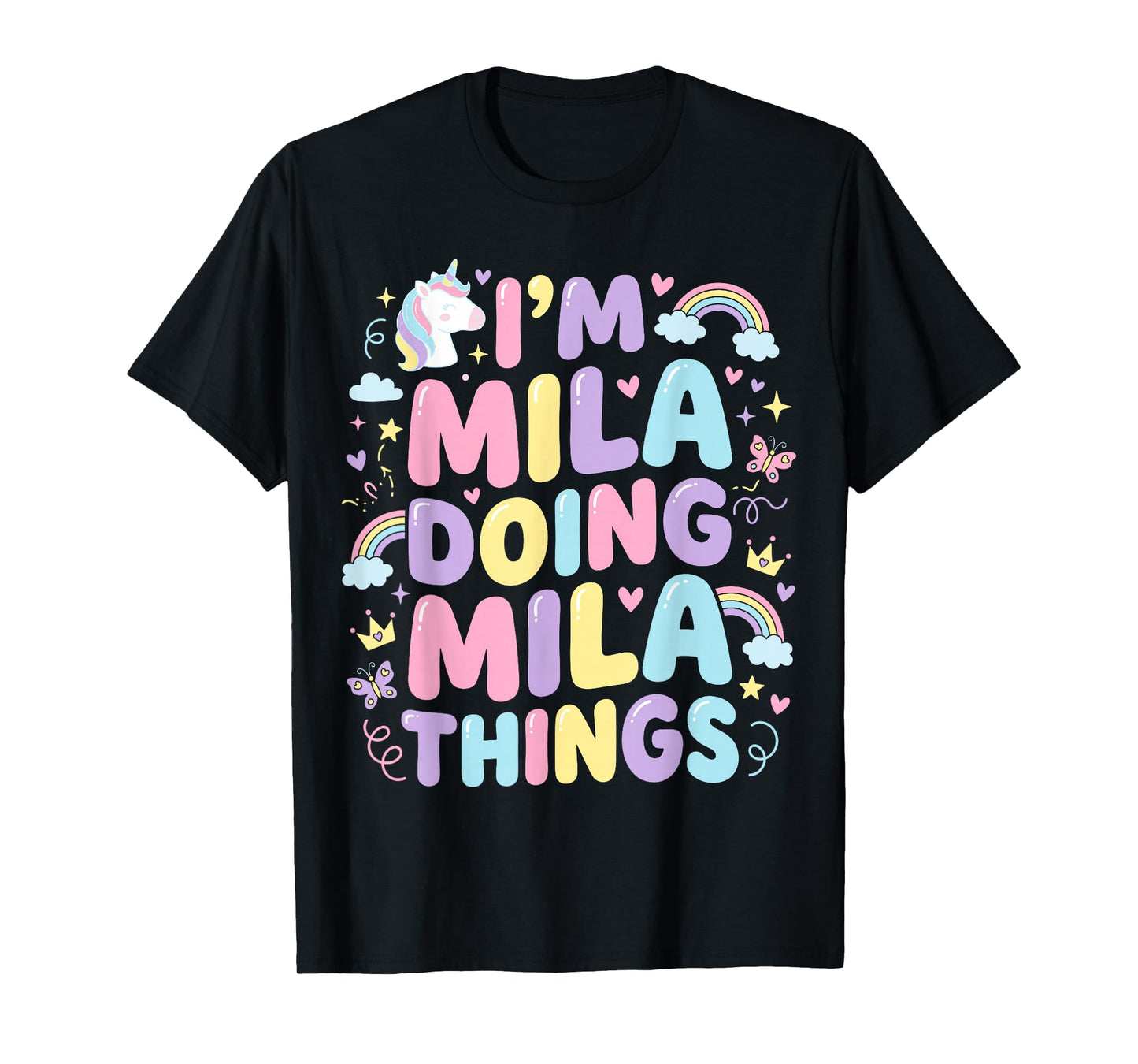 I'm Mila Doing Mila Things Cute Girl's T-Shirt