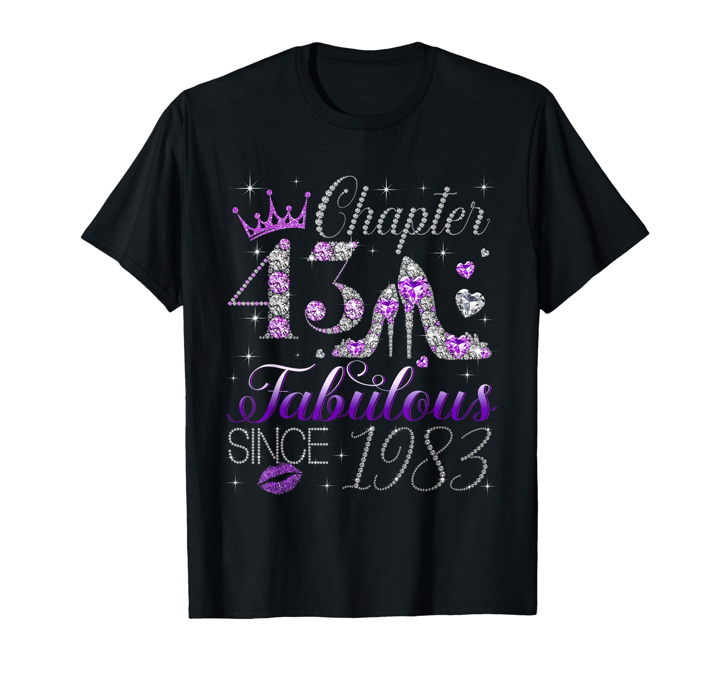 Chapter 43 Fabulous Since 1983 43rd Birthday Women Girls T-Shirt
