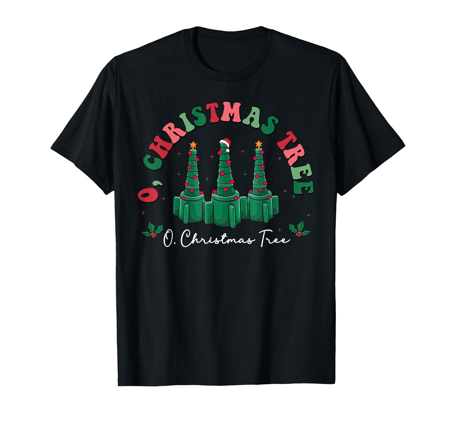 O' Christmas Tree Respiratory Therapy Therapist Xmas RT Care T-Shirt