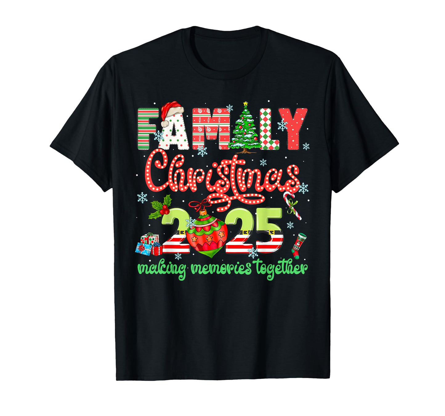We are Family Christmas 2025 Matching Pajamas Men Women Kids T-Shirt
