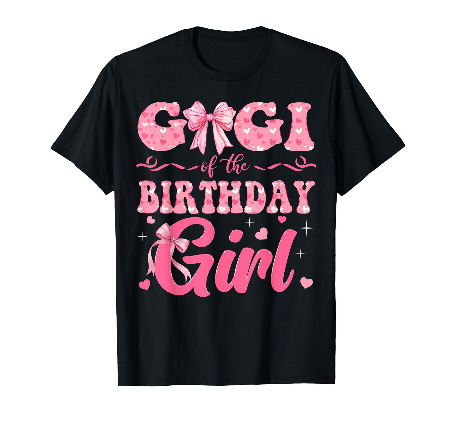 Gigi of The Birthday Girl Family Pink Coquette Bow T-Shirt
