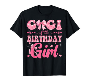 Gigi of The Birthday Girl Family Pink Coquette Bow T-Shirt