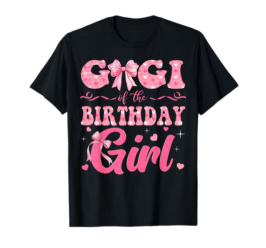 Gigi of The Birthday Girl Family Pink Coquette Bow T-Shirt
