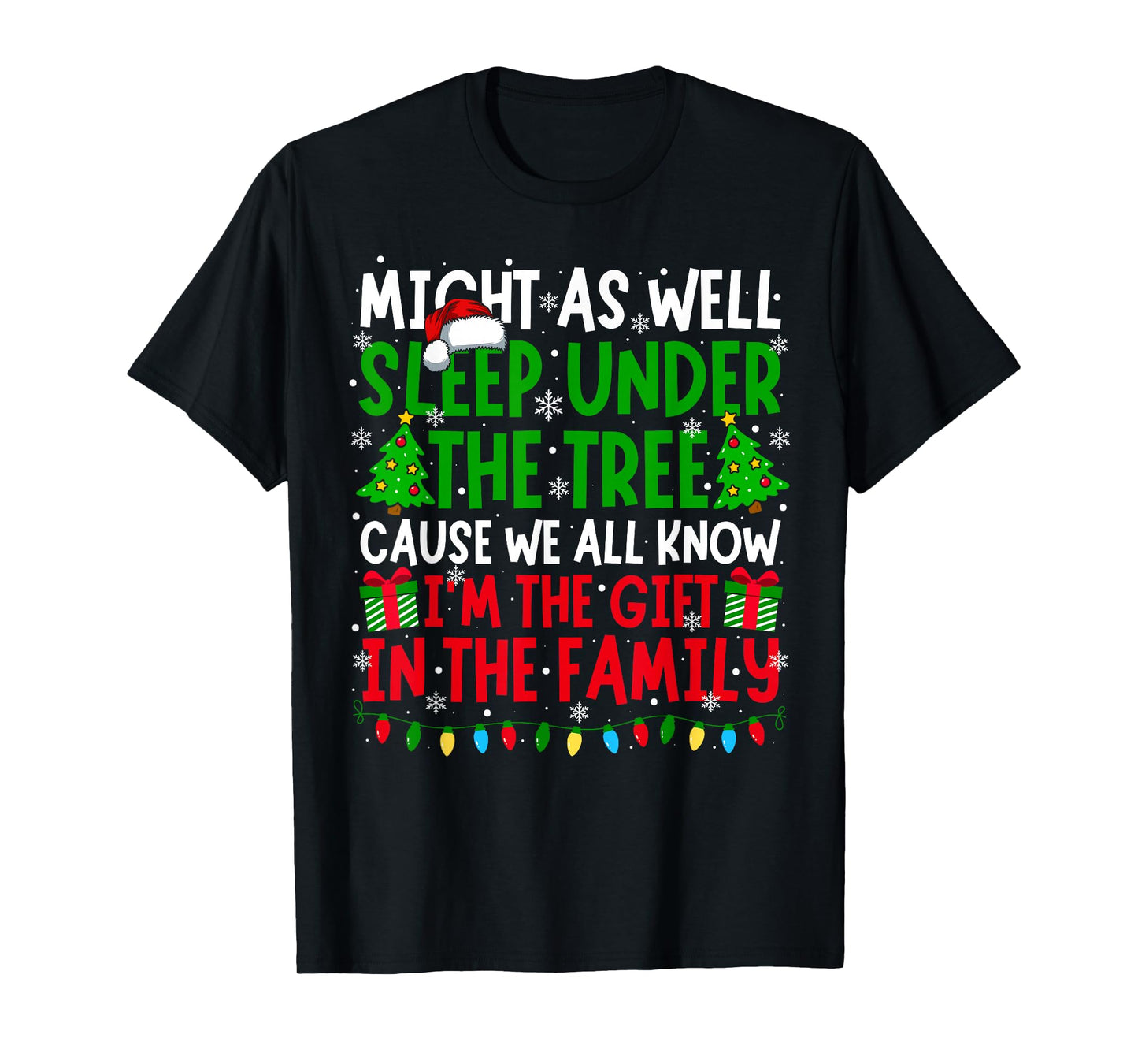 Funny Christmas Saying Retro Xmas Sarcastic Men Women Kids T-Shirt
