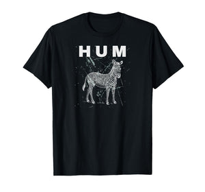 Vintage Animal Lover HUM Funny Retro Design Zebra Meme T-Shirt