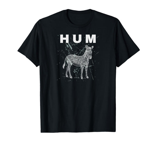 Vintage Animal Lover HUM Funny Retro Design Zebra Meme T-Shirt