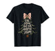 Oh Come Let Us Adore Him Christian Christmas Tree Art T-Shirt