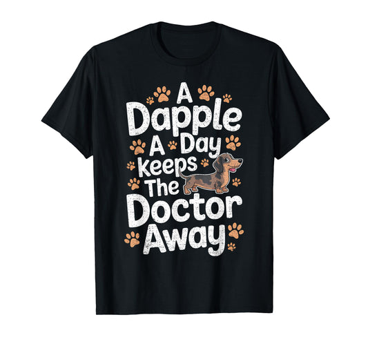 Dapple Dachshund Funny Weiner Dog T-Shirt