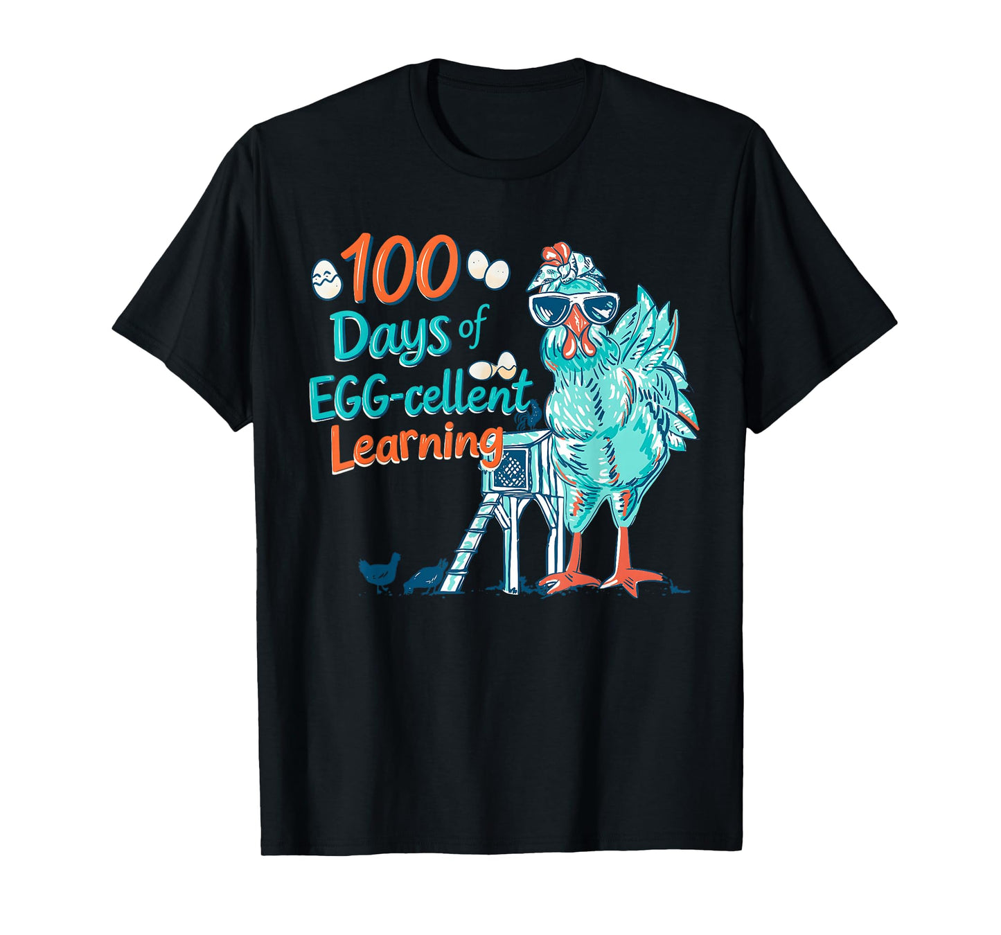 100 Days Egg-stra Smarter Teacher Kids 100th Day of School T-Shirt