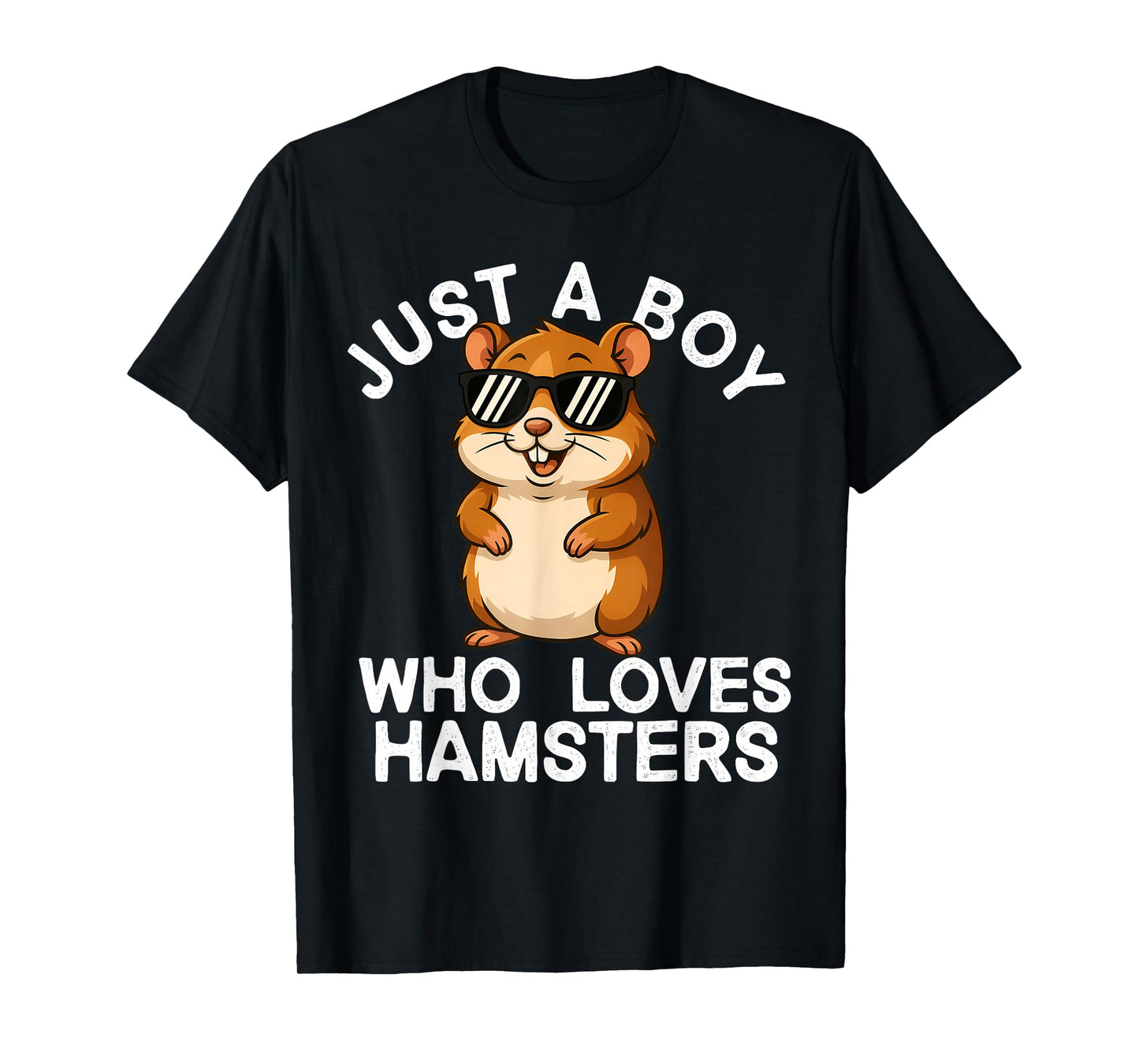 Just A Boy Who Loves Hamsters Sunglasses Boys Hamster Lover T-Shirt