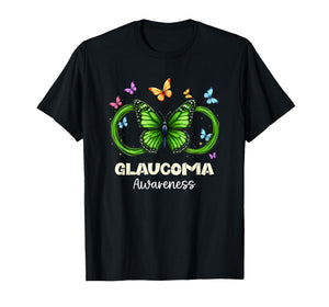 Butterfly Infinity Glaucoma Awareness T-Shirt