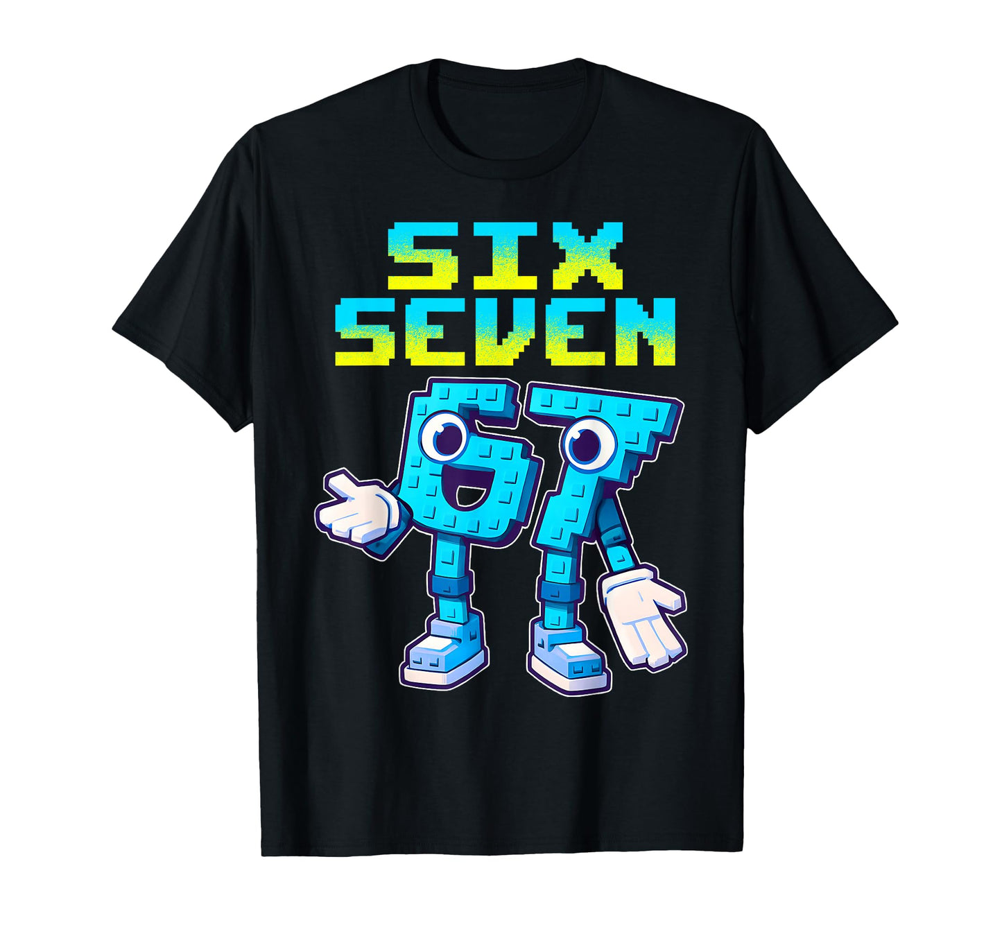 67 Six Seven 6-7 - Funny Italian Brainrot Kids Gaming Meme T-Shirt