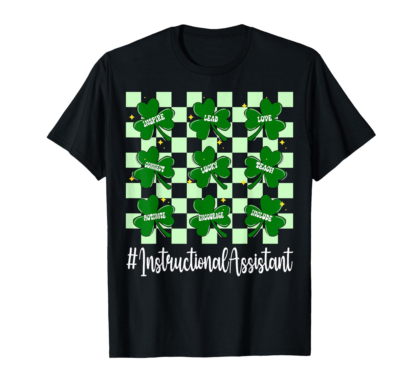Instructional Assistant St Patricks Day Irish Teacher Aide T-Shirt