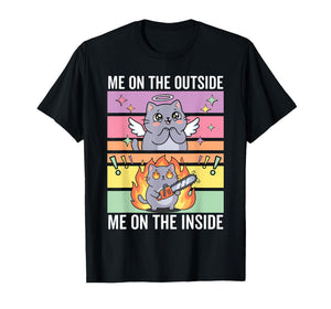 Cat with Chainsaw, Angry Cat, Dark Humor T-Shirt