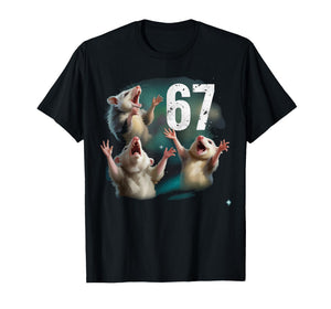 67 Possum Howling at The Moon 67 T-Shirt 6 7 Halloween 67 T-Shirt