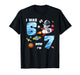 I was 6 Now I’m 7 Funny 67 Meme 7th Birthday Astronaut Theme T-Shirt