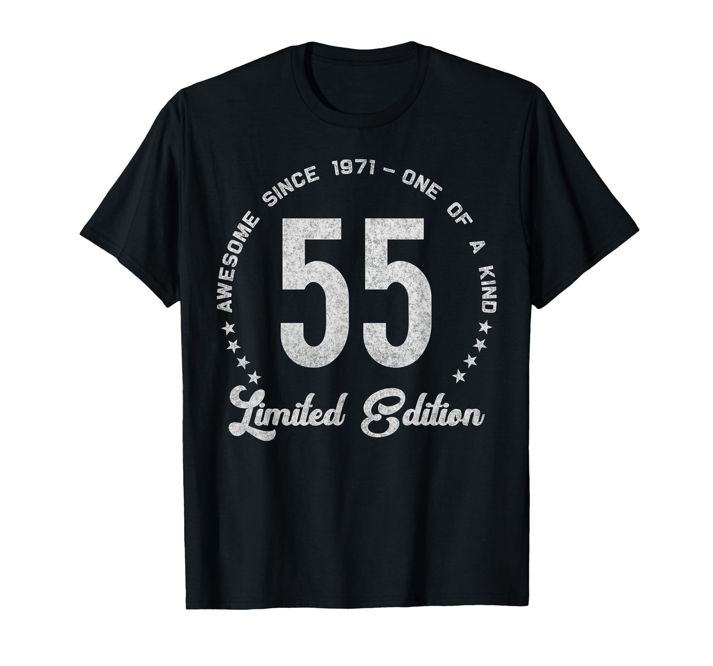 55 Year Old Gifts Vintage 1971 Limited Edition 55th Birthday T-Shirt
