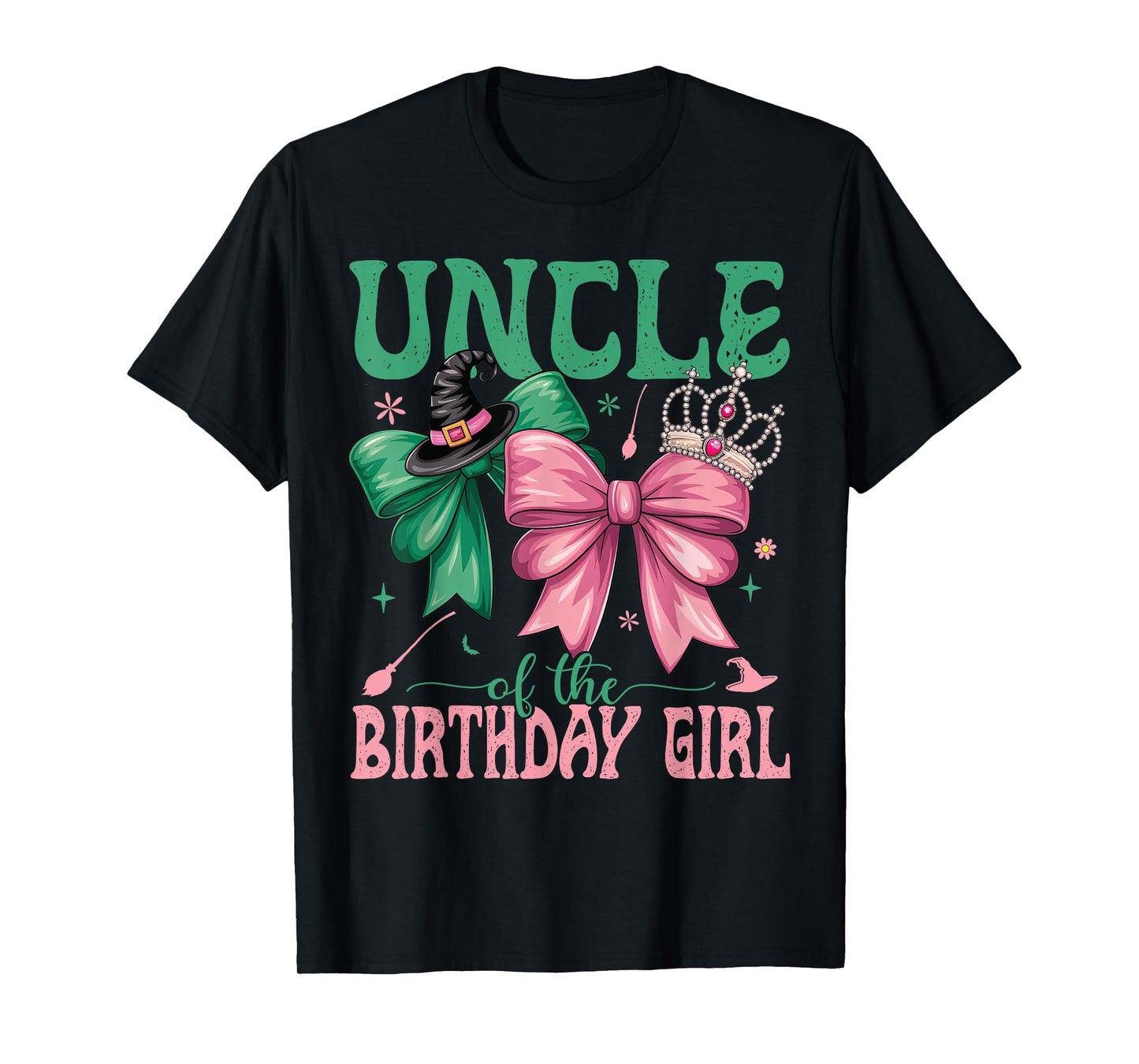 Uncle of The Birthday Girl Matching Witch Family Bday Part T-Shirt