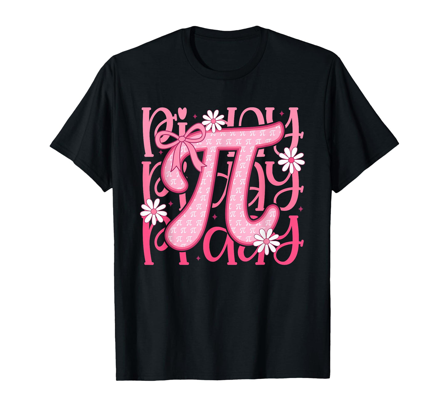 Pink Pi Day Pi Number Symbol for Math Science Teacher T-Shirt