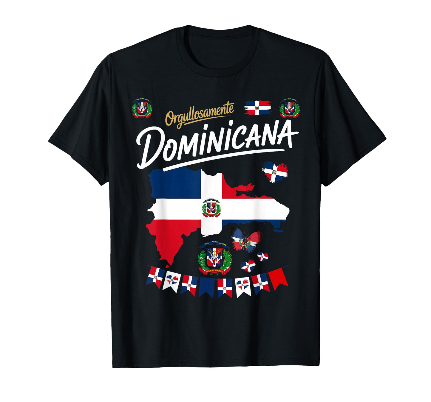 Republica Dominicana Idea for Women & Latino Dominican Flag T-Shirt