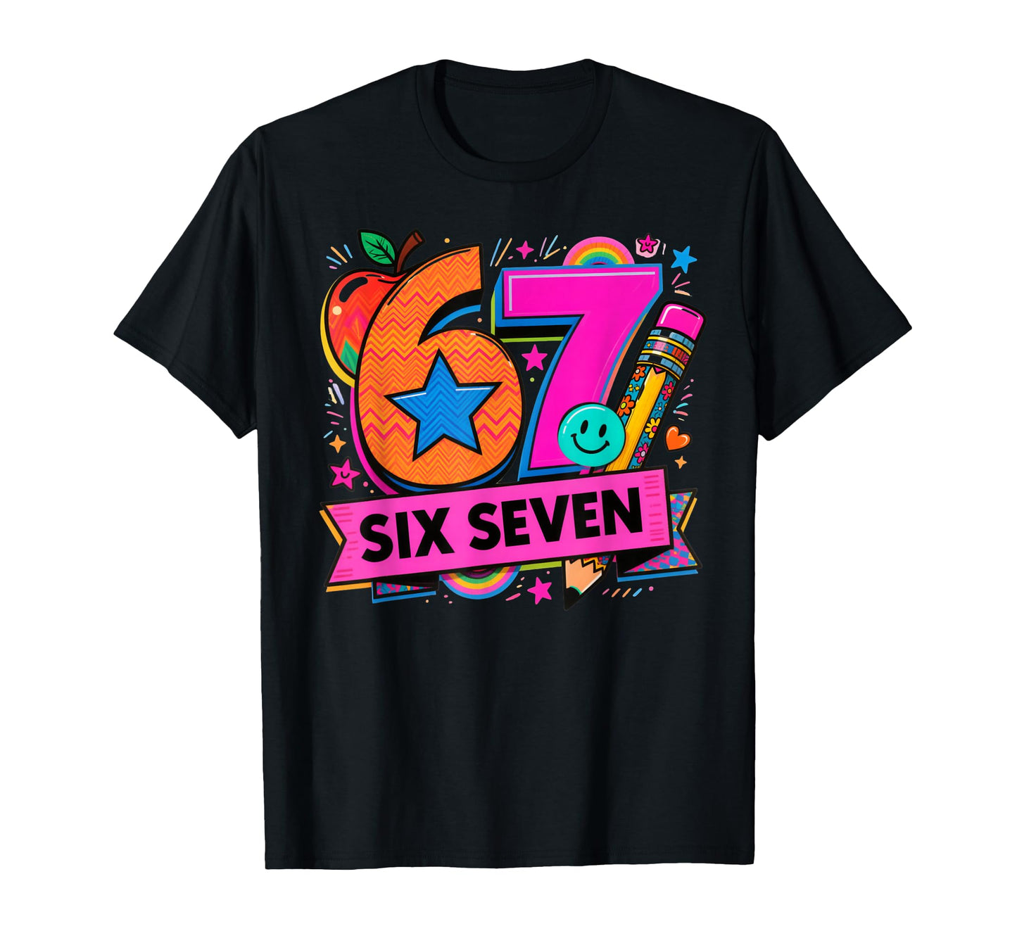 67 Days School 67 Six Seven Funny 67 Teachers Students Meme T-Shirt