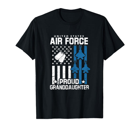 Proud Granddaughter of US Air Force Veteran Family Matching T-Shirt