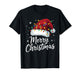 Merry Christmas Lights Red Santa Hat Xmas Family Men Women T-Shirt
