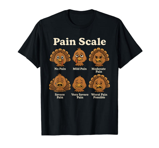 Pain Scale Pumpkin Pain Assessment Trauma Nurse Halloween T-Shirt