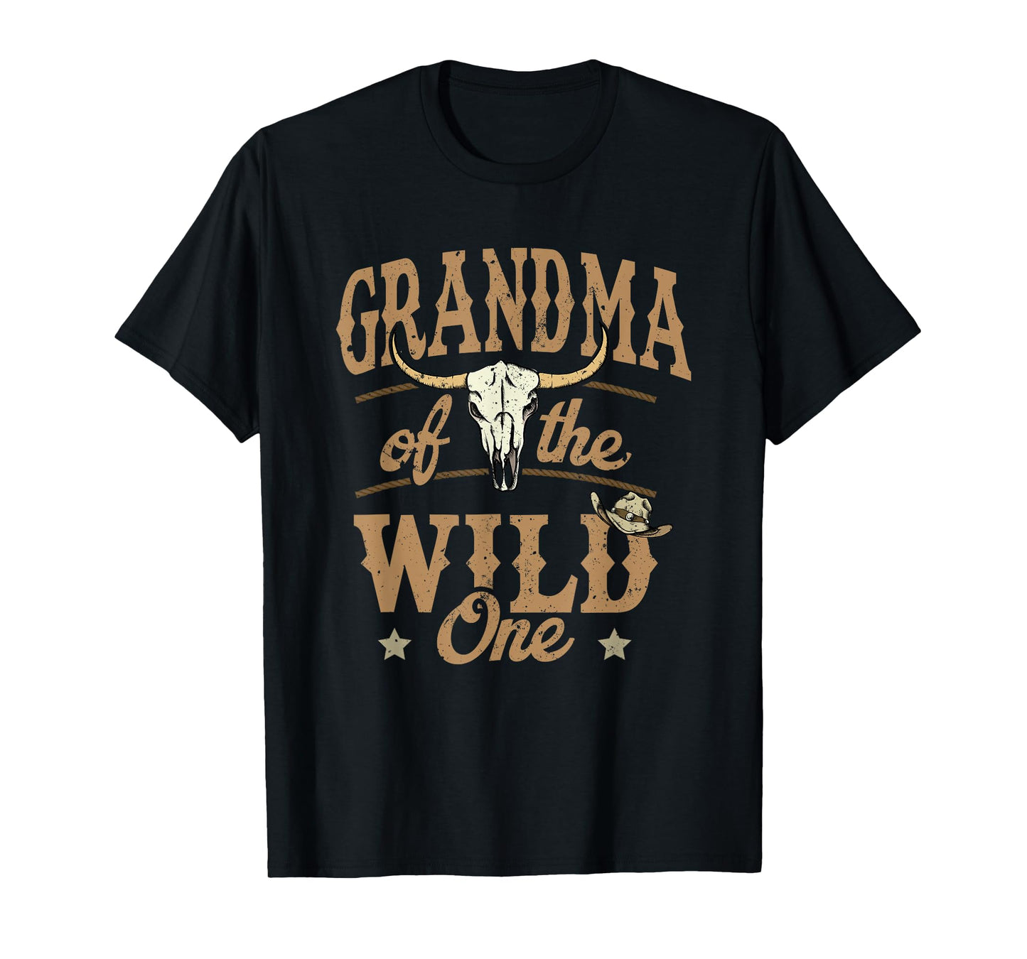 Grandma of The Wild One Cowboy Western Rodeo Party Matching T-Shirt