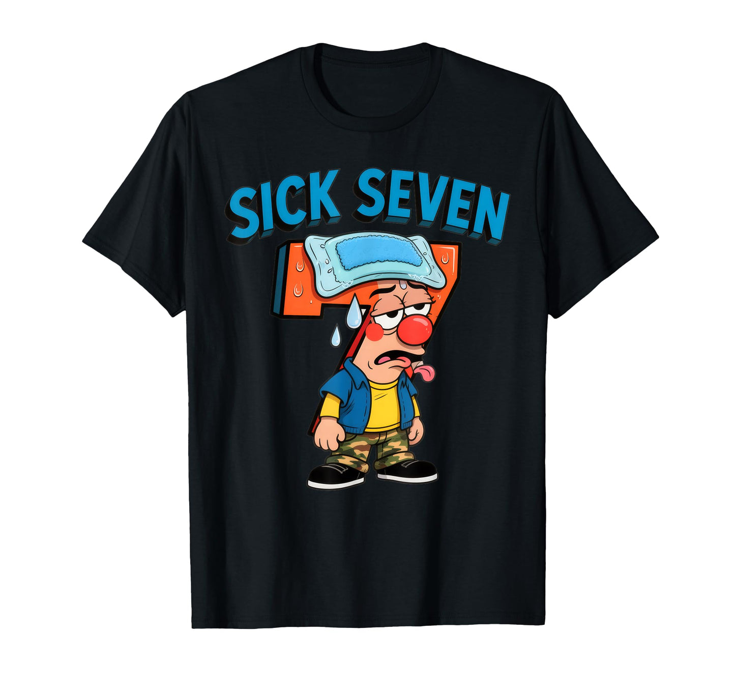 Sick Seven Funny Meme 67 Six Seven Halloween Costume T-Shirt