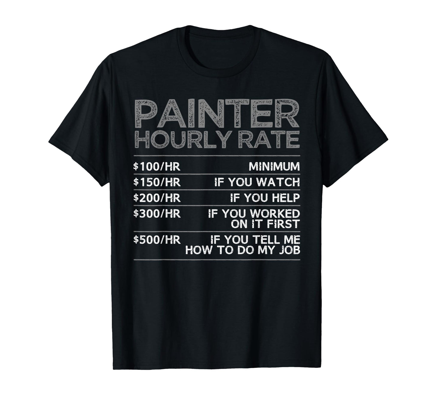 Cool Painter Art for Men Women Painting Job House Painter T-Shirt